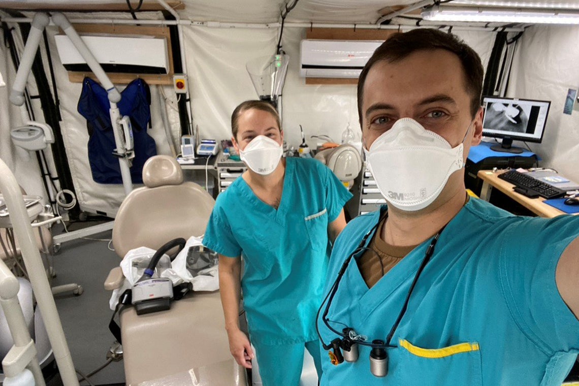 Dental resident draws on military background to treat complex